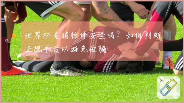 世界杯竞猜软件安全吗？如何判断正规平台以避免被骗